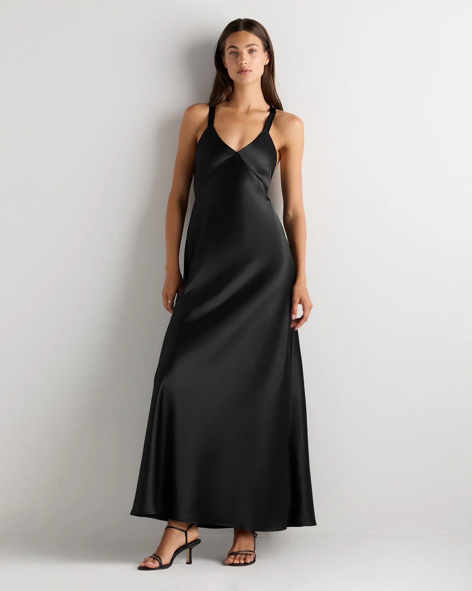 Bianca Stretch Satin Dress | Quince