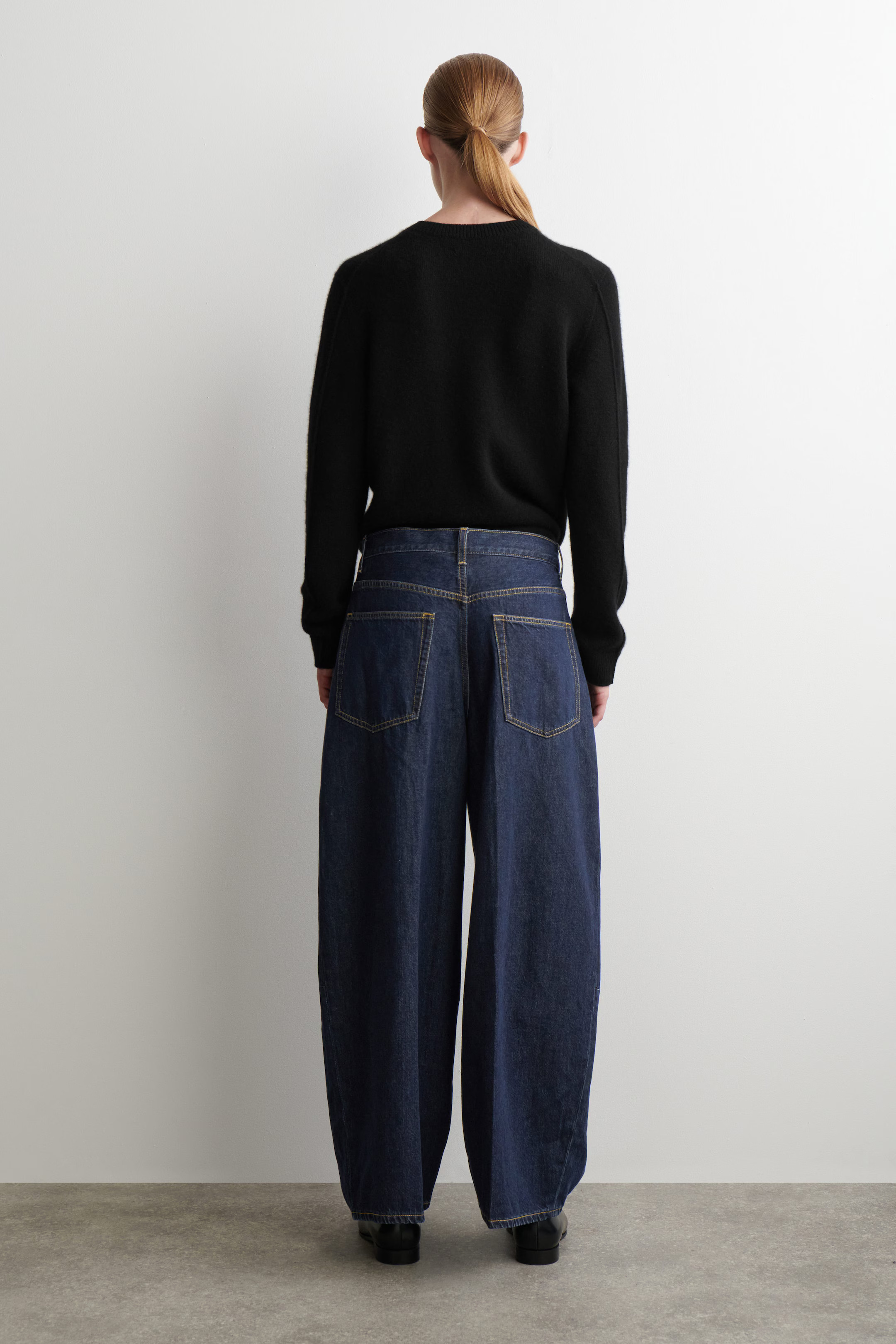 TWINE BARREL-LEG JEANS - DARK BLUE | COS US | COS (EU)