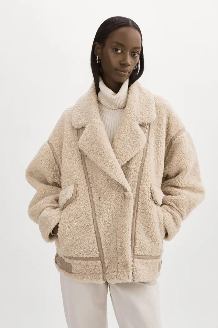 Badu | Oversized Faux Shearling Jacket | Nordstrom