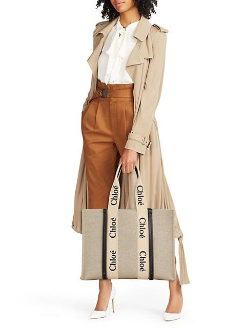 Large Woody Canvas Tote | Saks Fifth Avenue