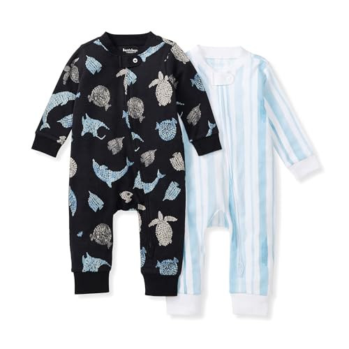 Burt's Bees Baby Boys Footless Pajamas, Sleep and Play Loose Fit, 100% Organic Cotton Soft One-piece PJs, Sizes NB to 6-9 Months | Amazon (US)