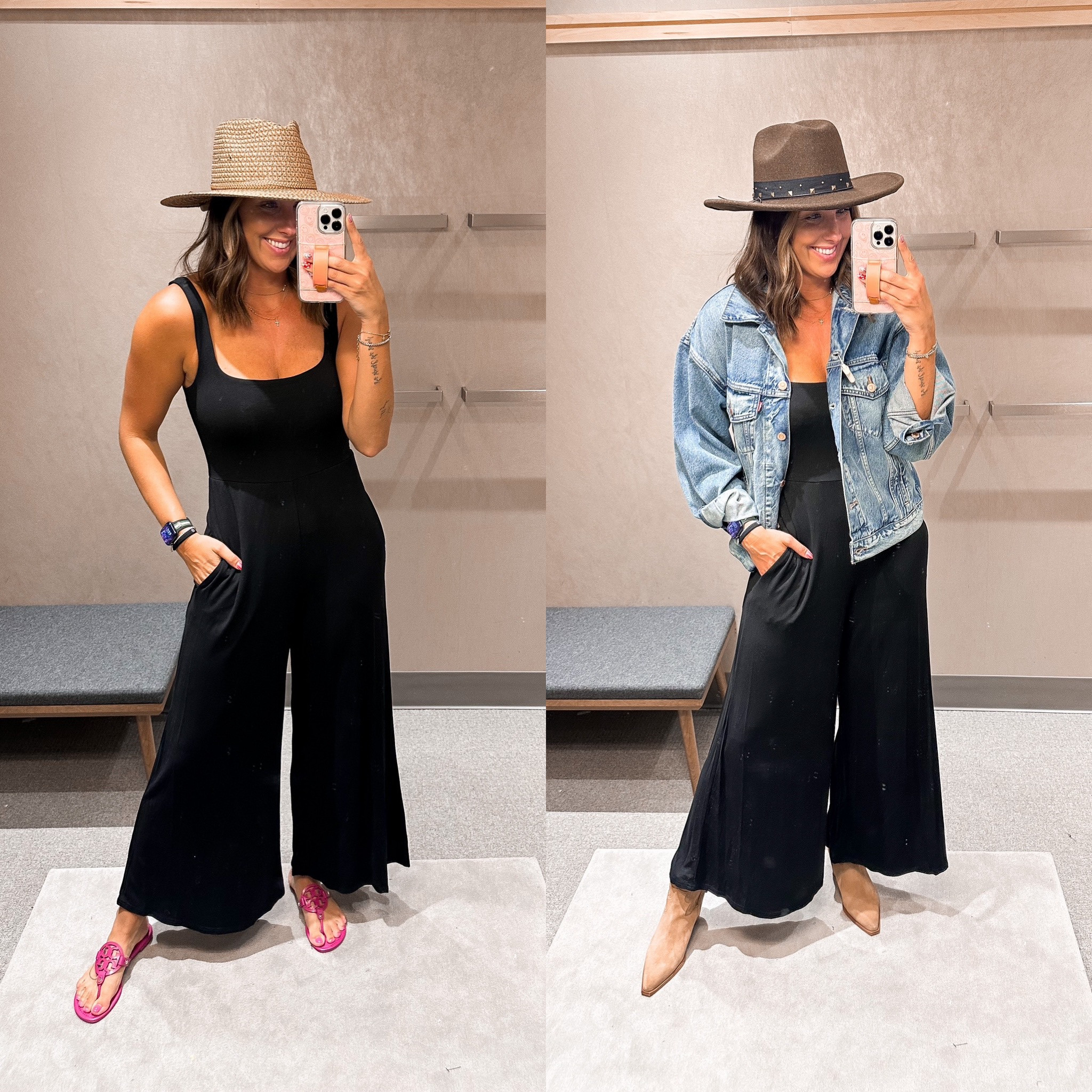 The cutest black jumper that can be dressed up or dressed down!
Jumper-medium
Denim Jacket-medium
Sandals-8
Boots-8


#LTKxNSale #LTKstyletip #LTKsalealert