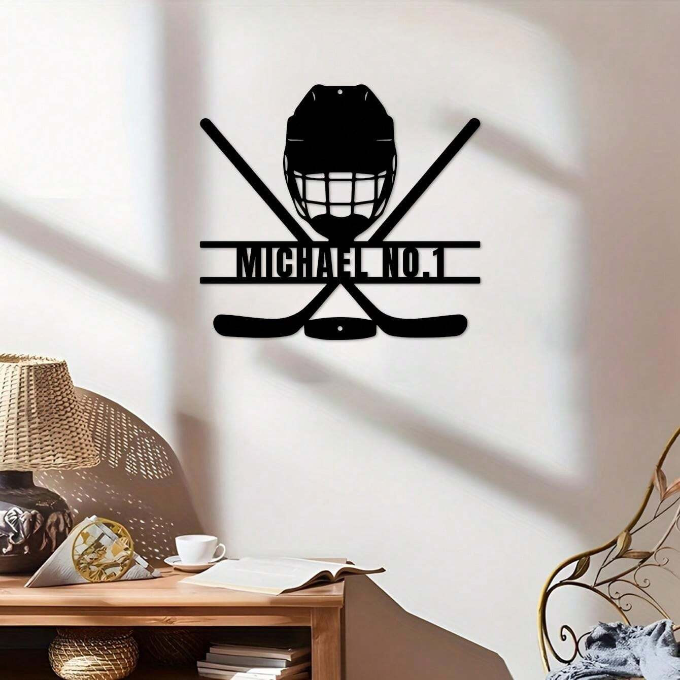 Hockey Wall sign | SHEIN