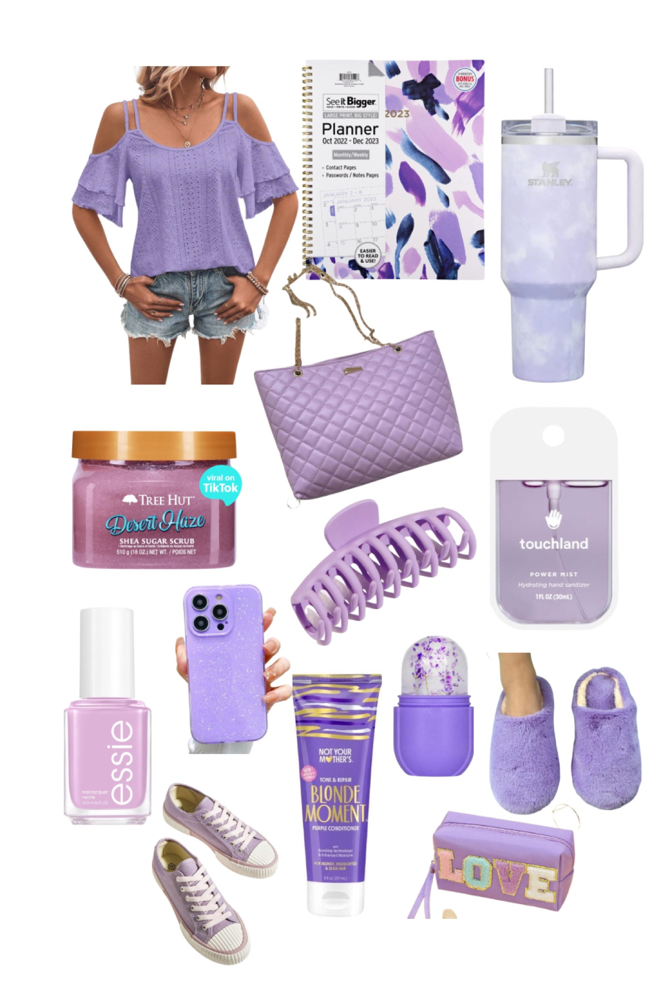 Purple Flatlay 
