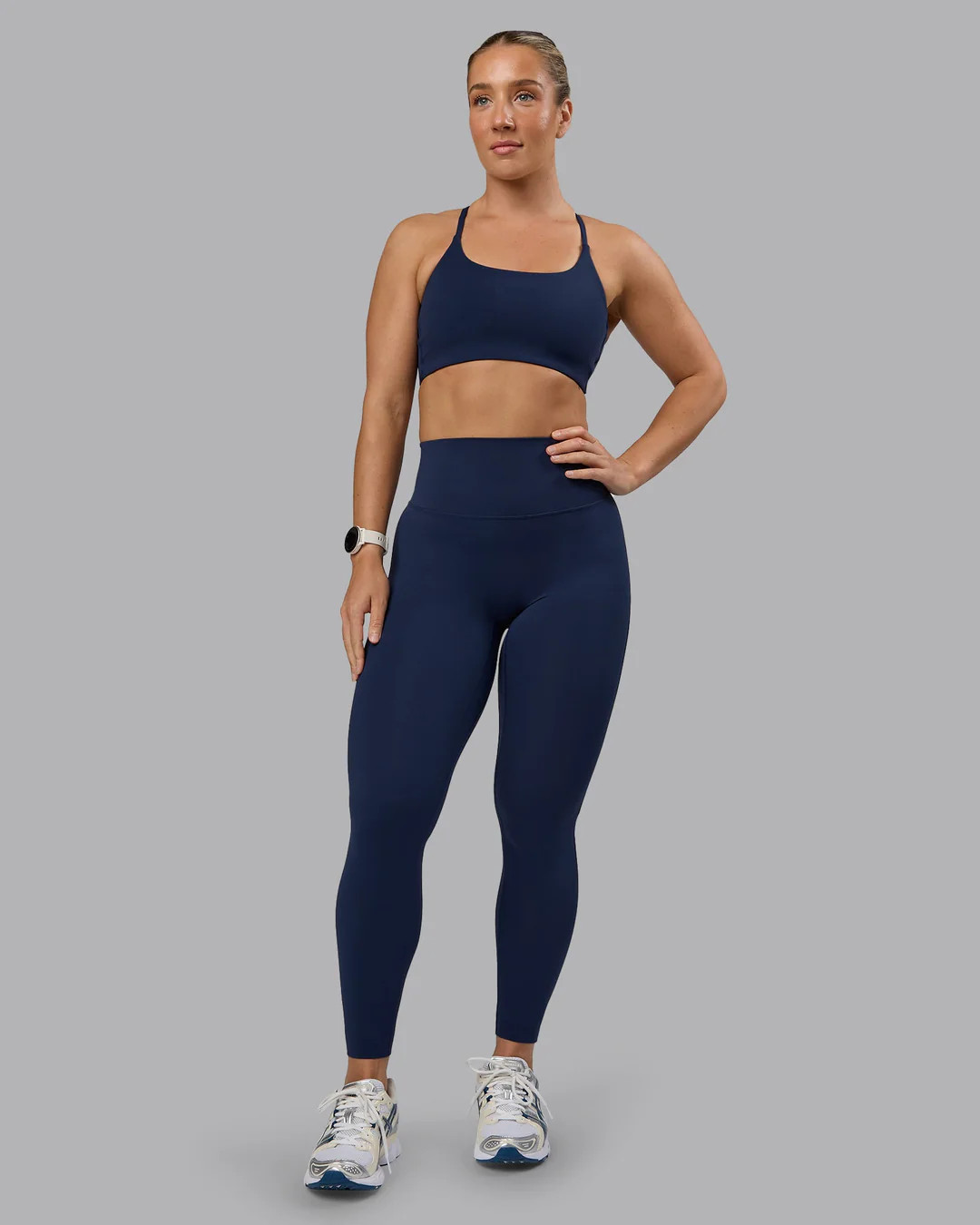Twist Sports Bra - Future Navy | LSKD | LSKD