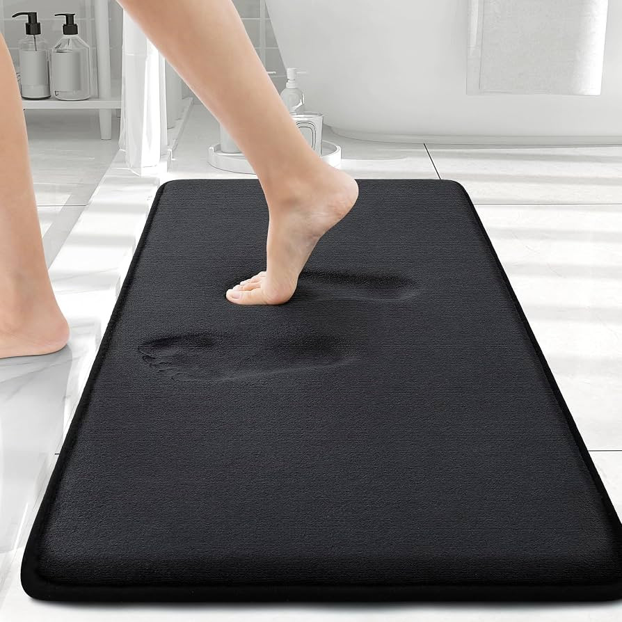 Smiry Memory Foam Bath Mat 30x20, Extra Soft and Absorbent Bathroom Mats, Non Slip Washable Carpe... | Amazon (US)