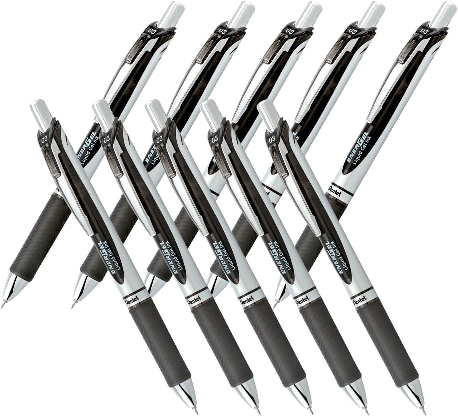 Pentel New EnerGel Deluxe RTX Retractable Liquid Gel Pen,Ultra Micro Point 0.3mm, Fine Line, Need... | Amazon (US)