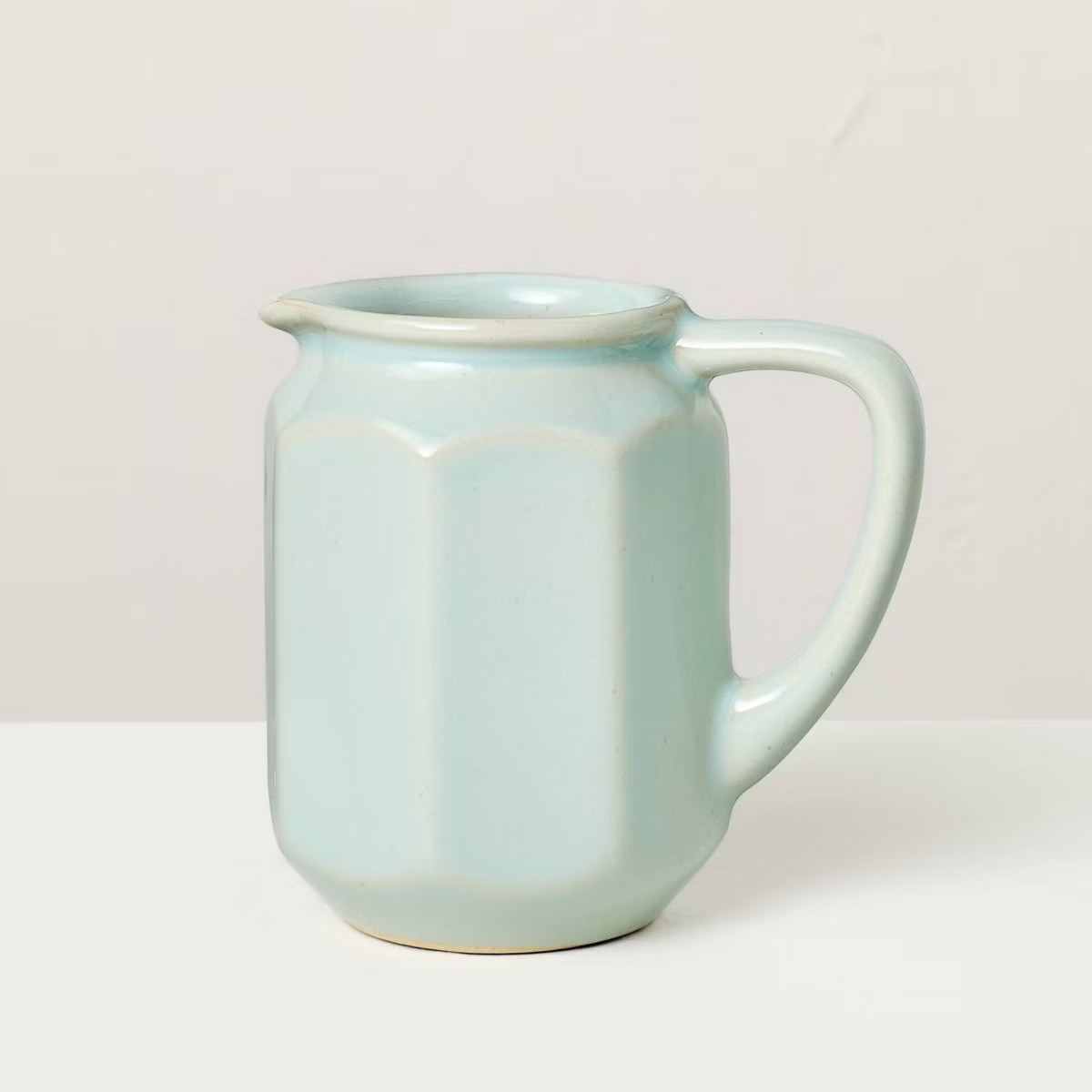 8 fl oz Stoneware Beverage Pitcher Peace Blue - Hearth & Hand™ with Magnolia | Target