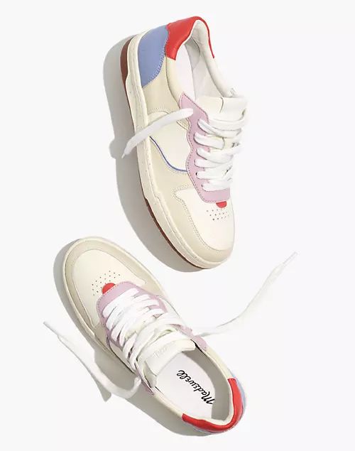 Court Sneakers in Colorblock Leather and Nubuck | Madewell