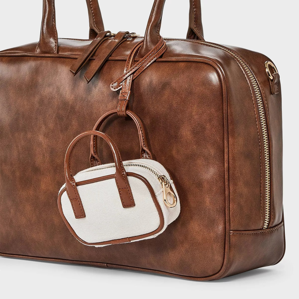 Micro Satchel Bag Charm - Universal Thread™ Cream | Target