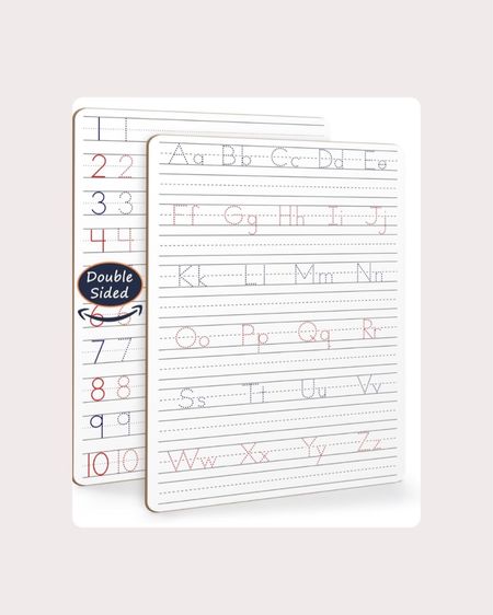 9x12” dry erase tracing board — double-sided with uppercase/lowercase alphabet and numbers 1-10. 

kindergarten prep | pre-k activities | rainy day activities | learning activities for preschoolers | fine motor skills | handwriting practice



#LTKkids #LTKhome #LTKfamily