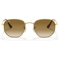 Ray Ban Sonnenbrille Rb3548 001/51 Sechseckiges Gold Arista/Hellbraun Fade Unisex | Balardi (US & Canada)
