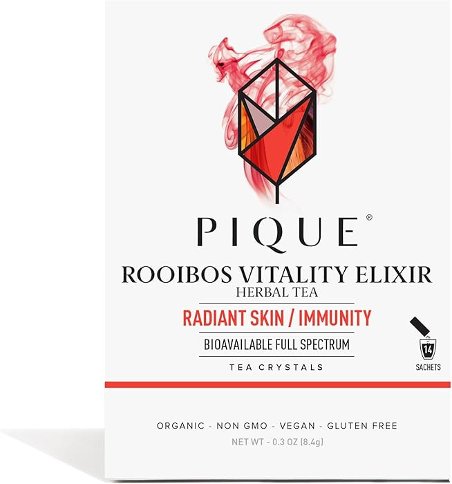 Pique Organic Rooibos Tea - Naturally Caffeine-Free Herbal Tea, Powerful Antioxidants for Healthy... | Amazon (US)