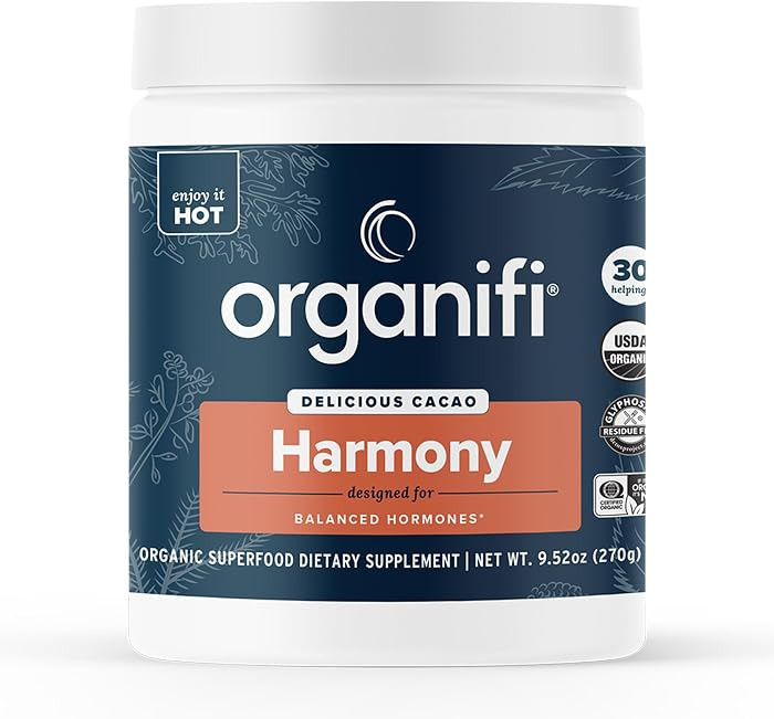 Organifi Harmony - Hormone Balance for Women with Cacao Superfood Powder, 30 Servings | Amazon (US)