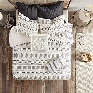 INK+IVY Rhea 100% Cotton Duvet Set Mid Century Modern Design, All Season Comforter Cover Bedding ... | Amazon (US)