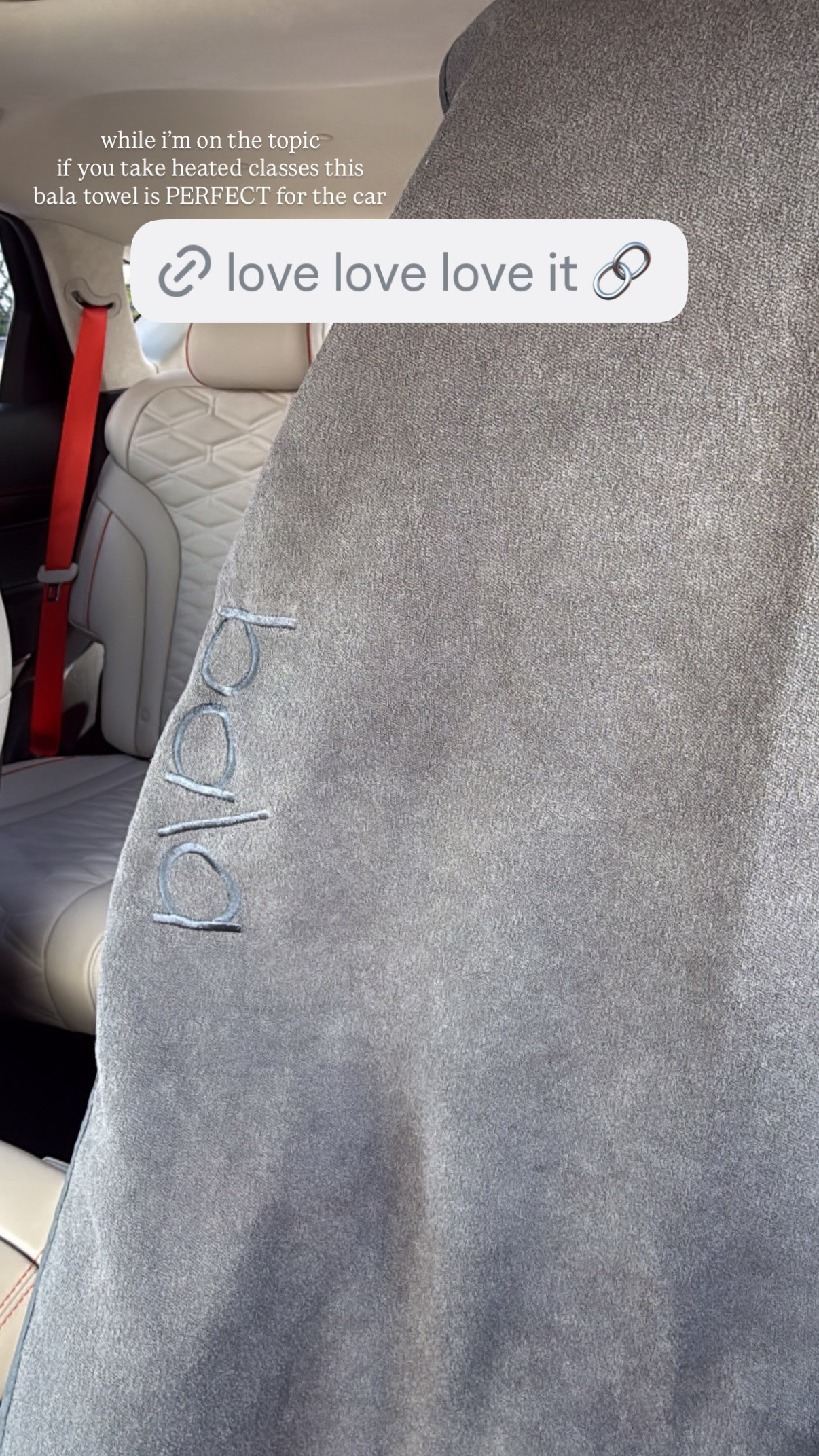 seat cover for post heated workout classes | i use the bala mat towel to protect my leather seats and she works like a charmmmmmm 

 #LTKTravel