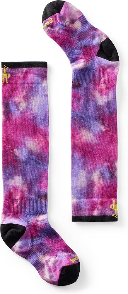 Smartwool Junior Ski Zero Cushion Merino Wool Over the Calf Tie Dye Print Socks | Amazon (US)