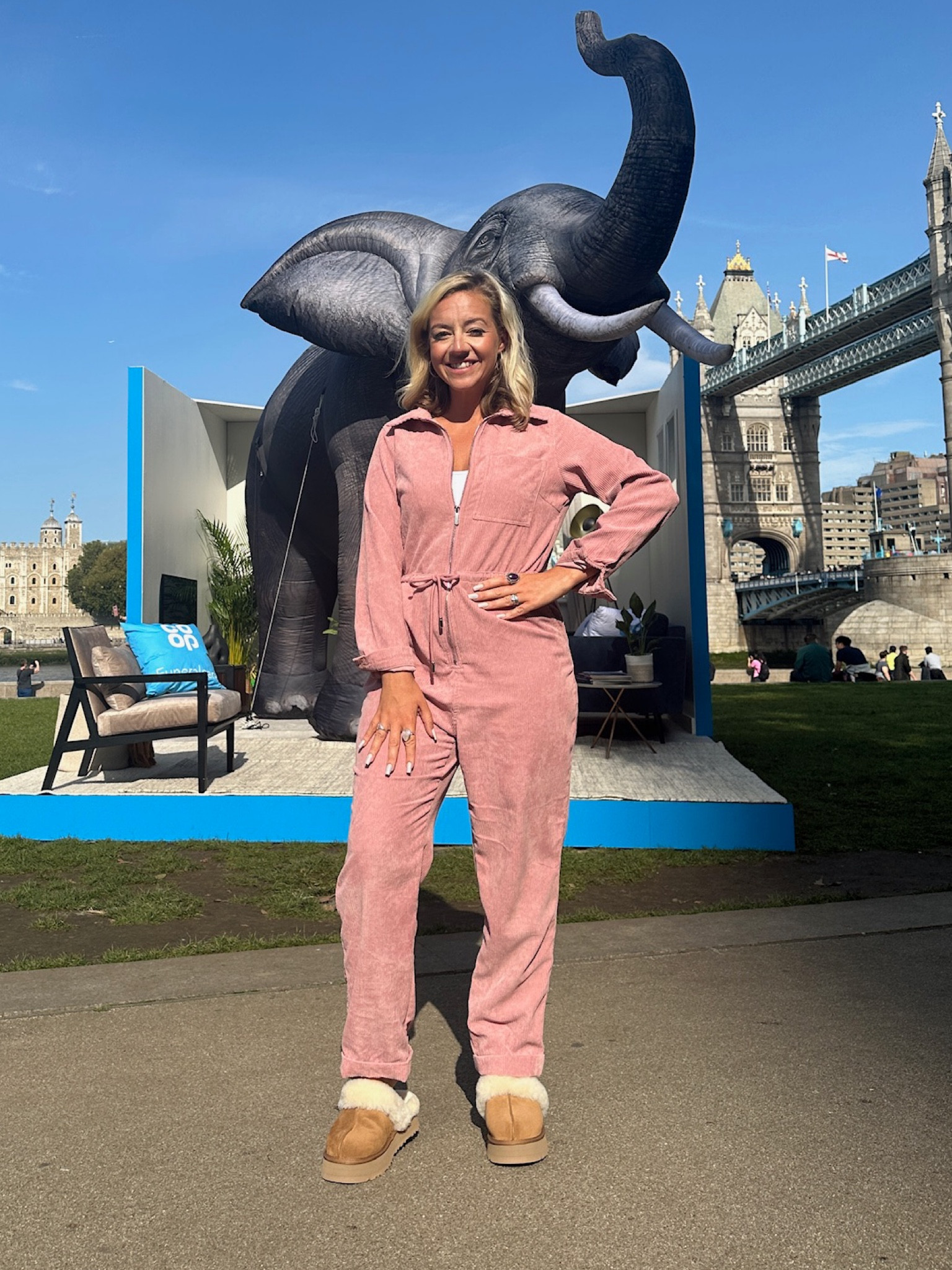 Pink jumpsuit, ugg slippers, house of Fraser, comfy outfit, pink outfit, girly outfit, smart casual style 

#LTKstyletip #LTKSeasonal #LTKeurope