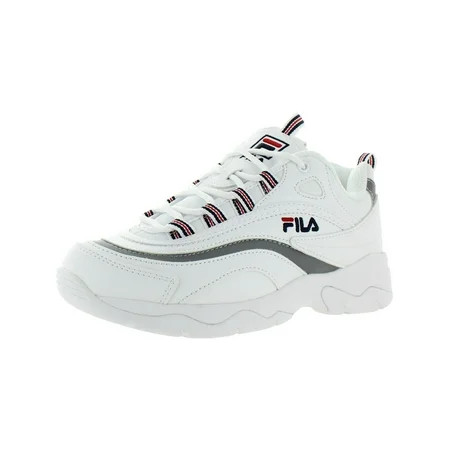 Fila Women's Ray White / Navy Metallic Silver Ankle-High Sneaker - 11M | Walmart (US)