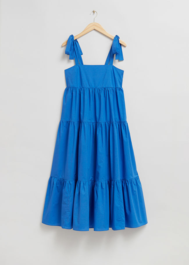 Tiered Babydoll Midi Dress | & Other Stories US