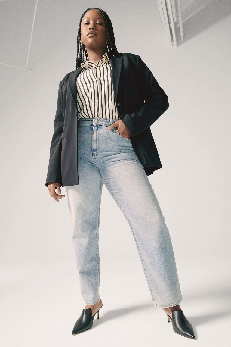 Tapered High Jeans - Light denim blue - Ladies | H&M US | H&M (US + CA)