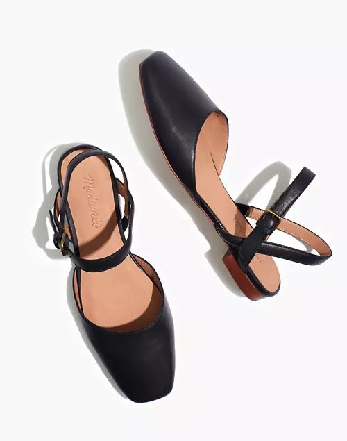 The Jeanne Slingback Flat in Leather | Madewell