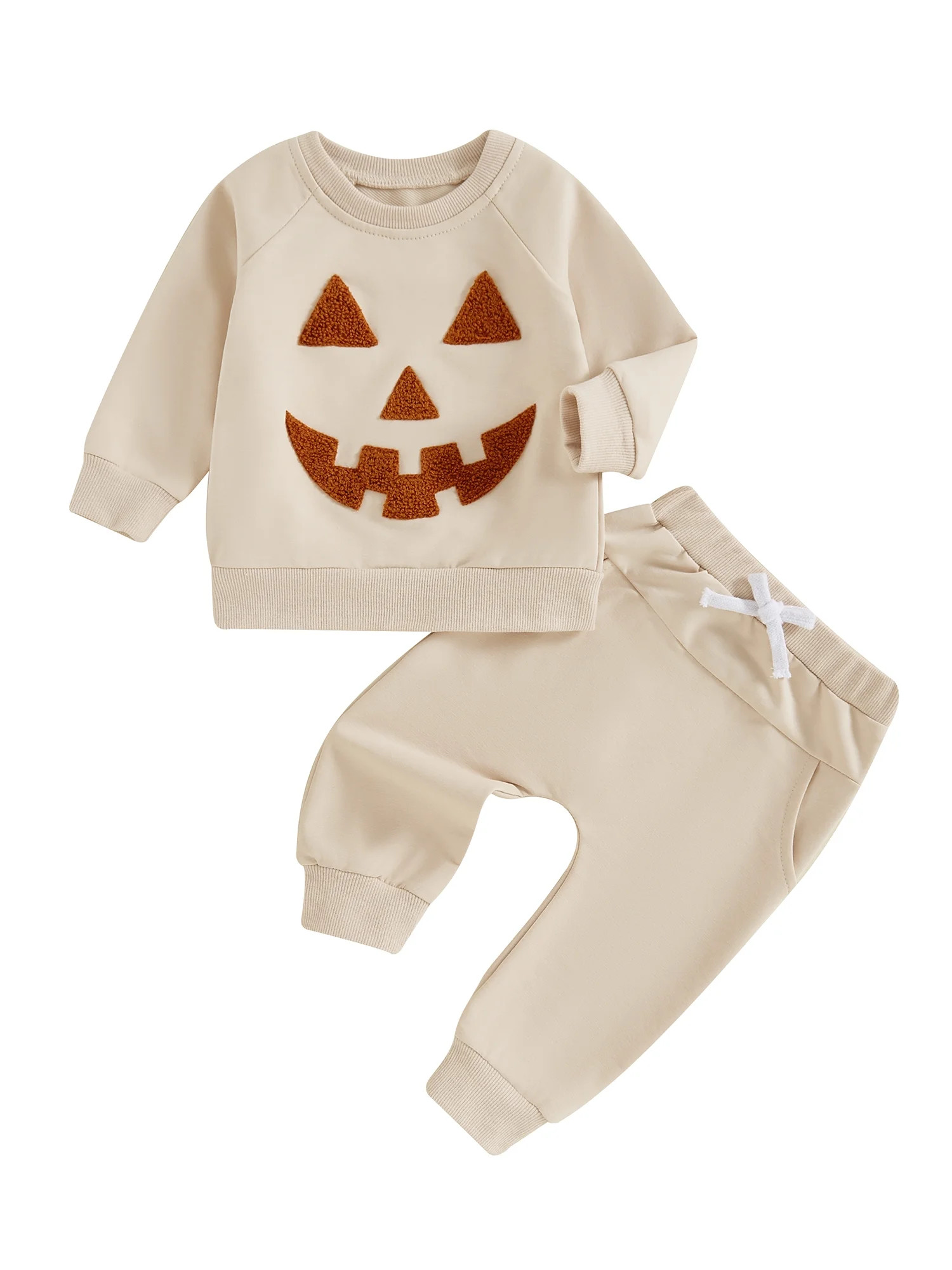 Baby Toddler Boys Girls Halloween Outfit,0 6 12 18 24 Months 2T 3T 4T Pumpkin Embroidery Long Sle... | Walmart (US)