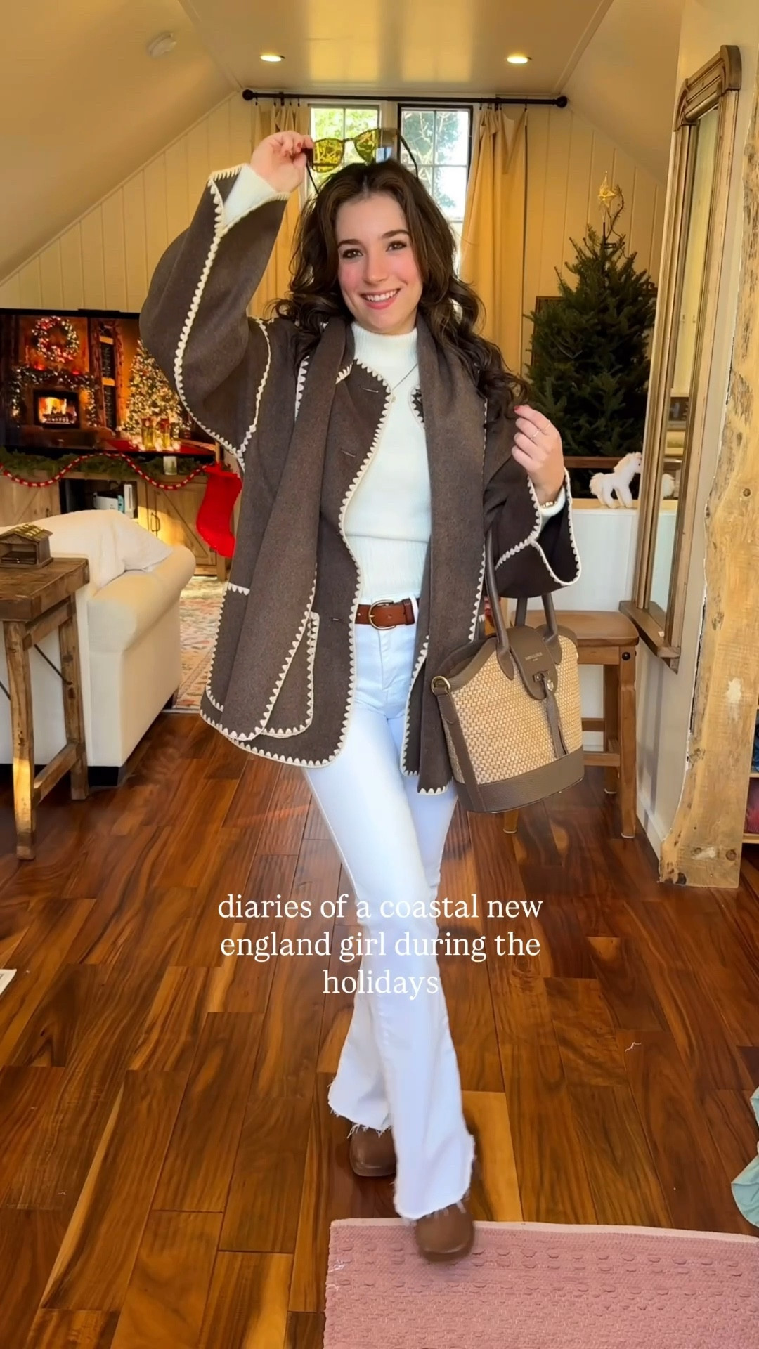 Winter ootd! 🤍 Love this scarf coat from Quince! 🤍

#LTKHoliday #LTKootd #LTKgrwm