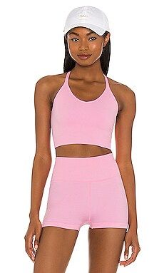 Spiritual Gangster Icon T Back Sports Bra in Paradise Pink from Revolve.com | Revolve Clothing (Global)
