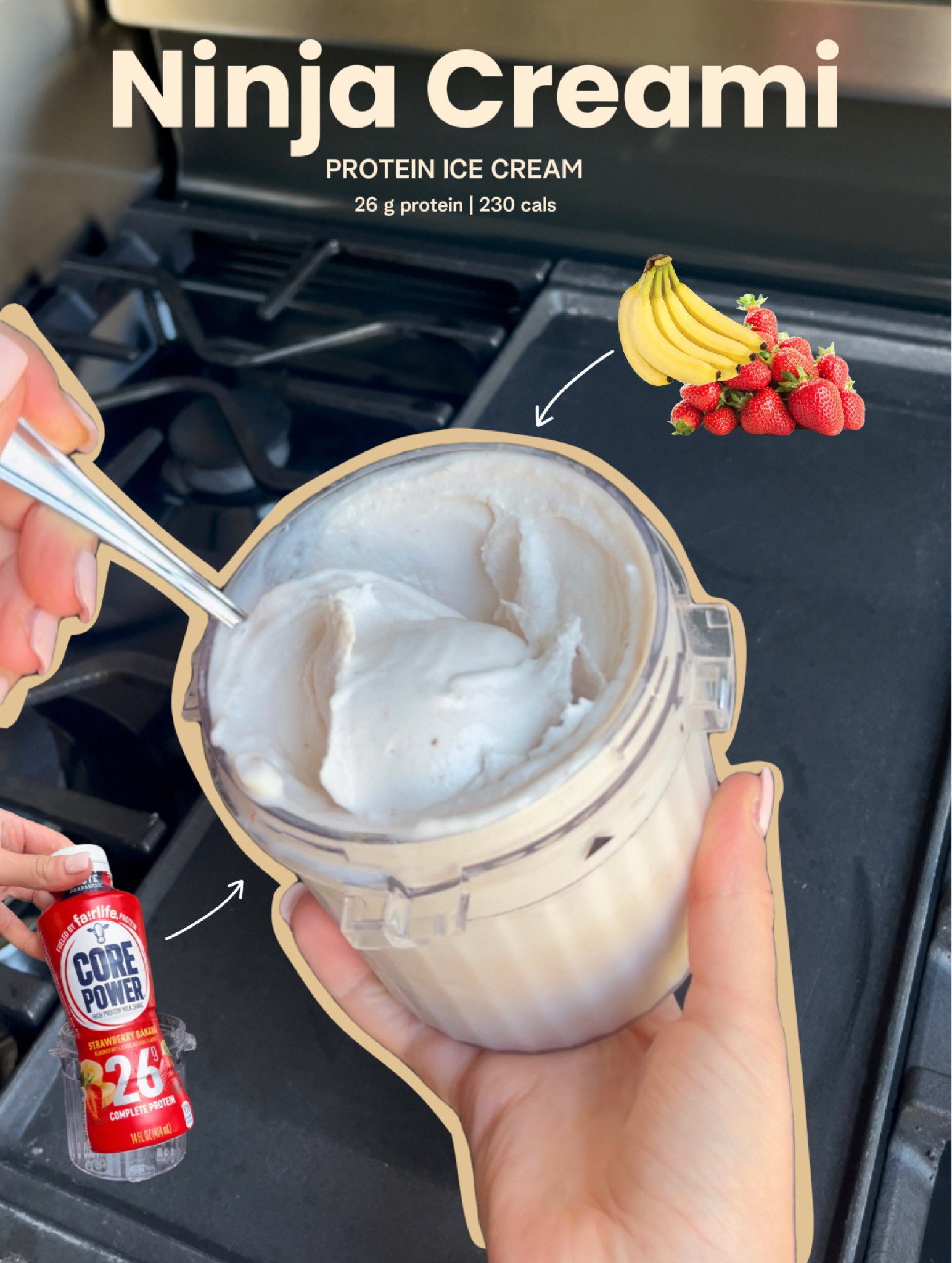 Ninja Creami Fairlife Protein ice cream DUPE 