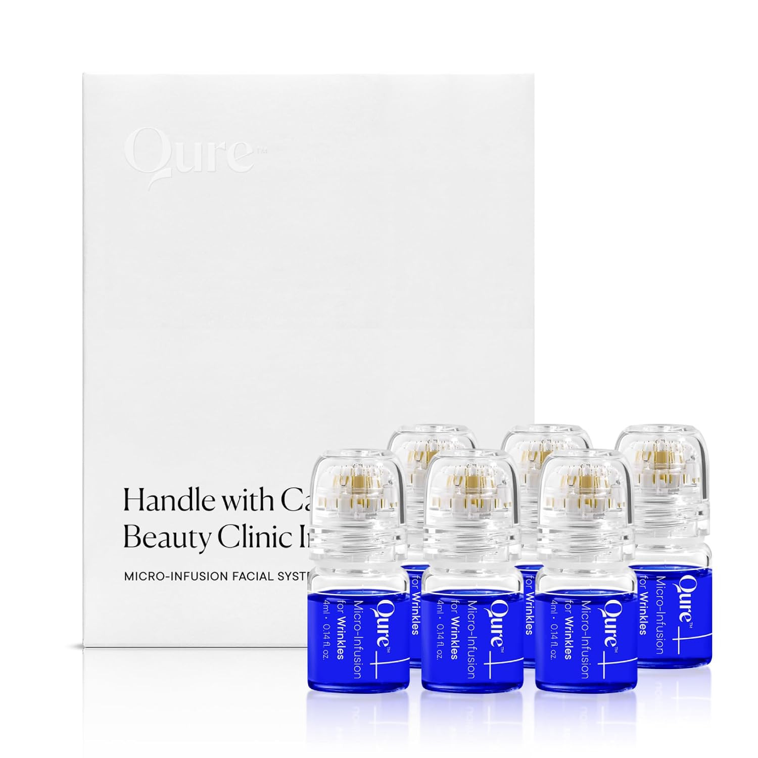 Qure Micro-Infusion System for Face - Blue Formula for All Skin Types, Easy 5min Skincare Facial ... | Amazon (US)