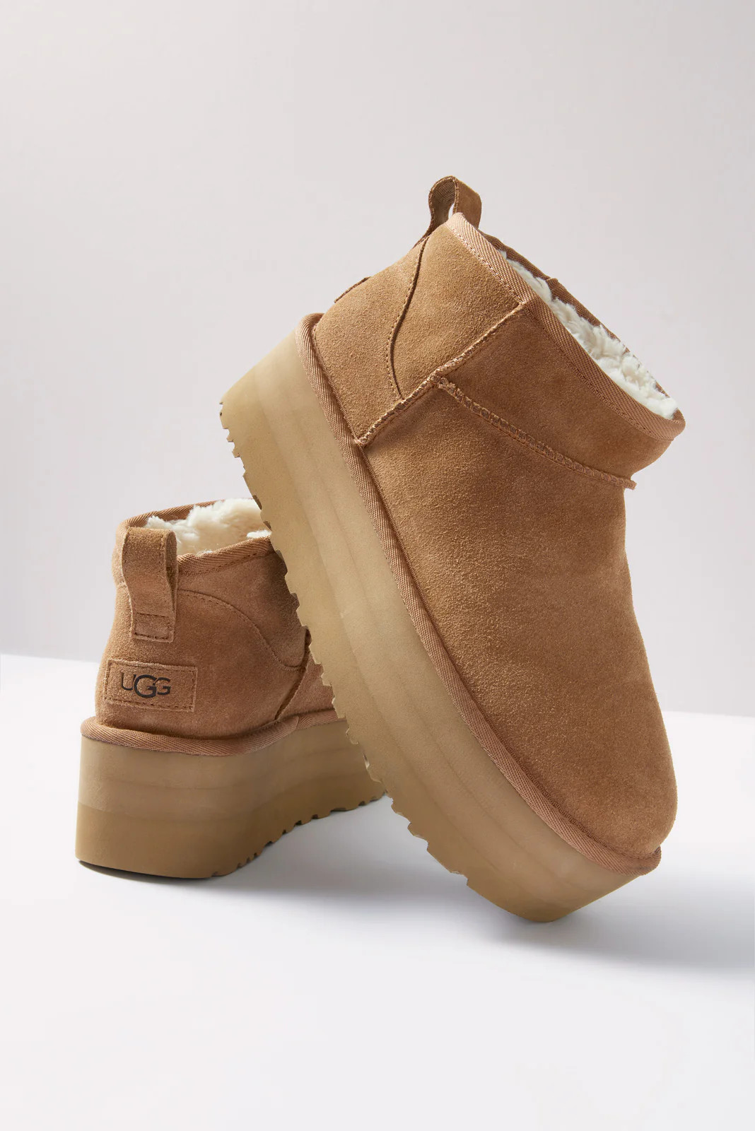 UGG Women's Ultra Mini Platform Shoes, Size 11, Tan | Evereve