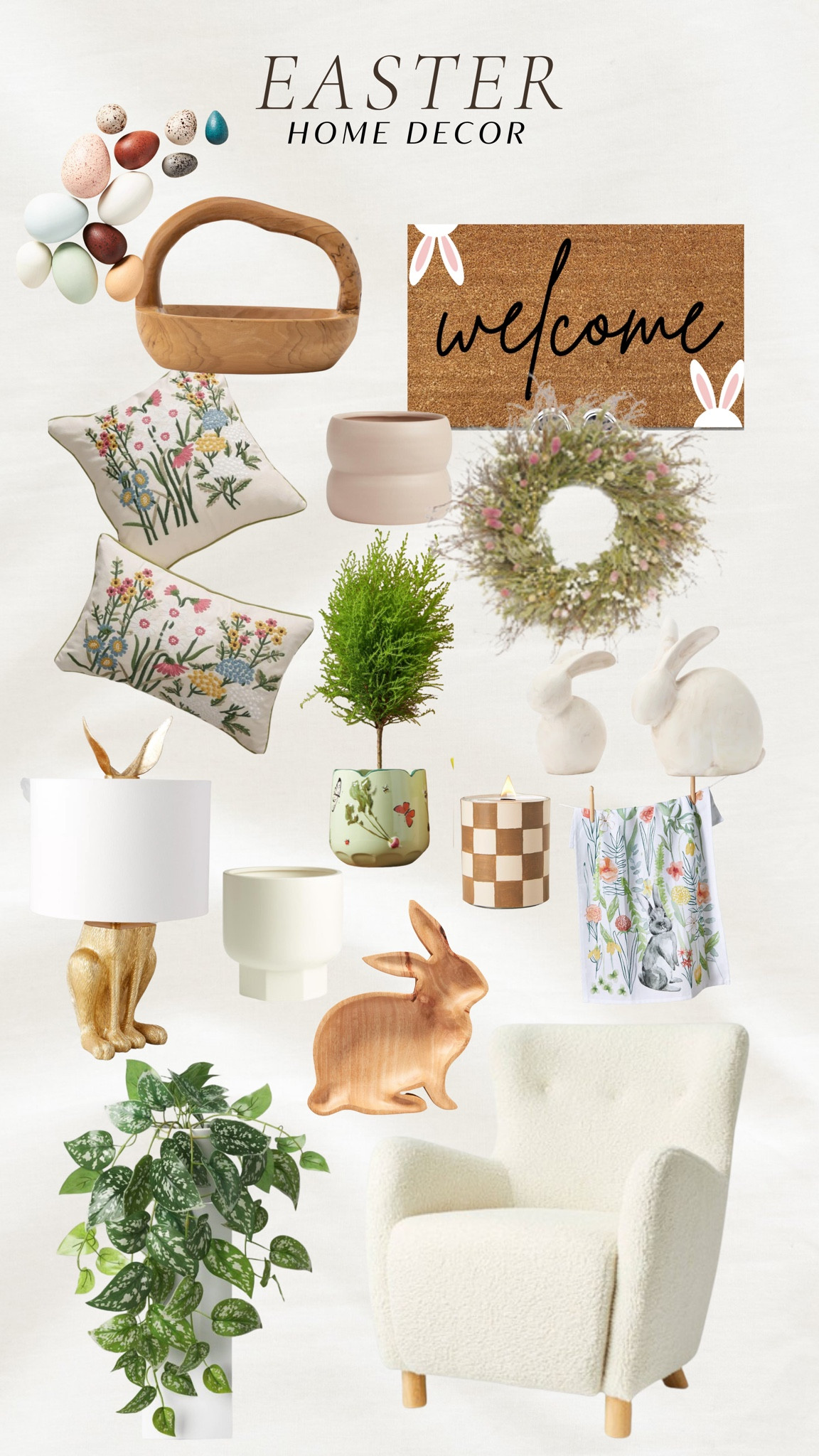 Easter home decor, Easter home, spring home, home decor, seasonal home, easter and spring home inspo 

#LTKunder50 #LTKunder100 #LTKSeasonal