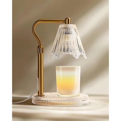 Candle Warmer Lamp With Timer & Dimmer, Glass Lamp Candle Warmer For Jar Candles, 2 Bulbs, Height Adjustable Electric Wax Warmer For Elegant Home Deco | Wayfair North America