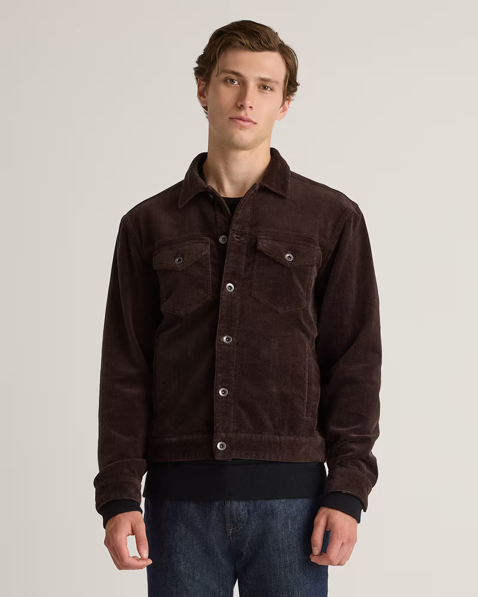 Organic Stretch Corduroy Trucker Jacket | Quince