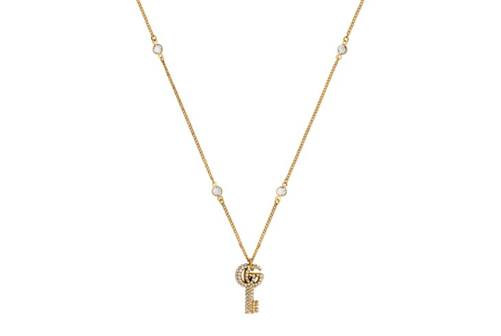 Gucci Double G key necklace with crystals | Gucci (US)