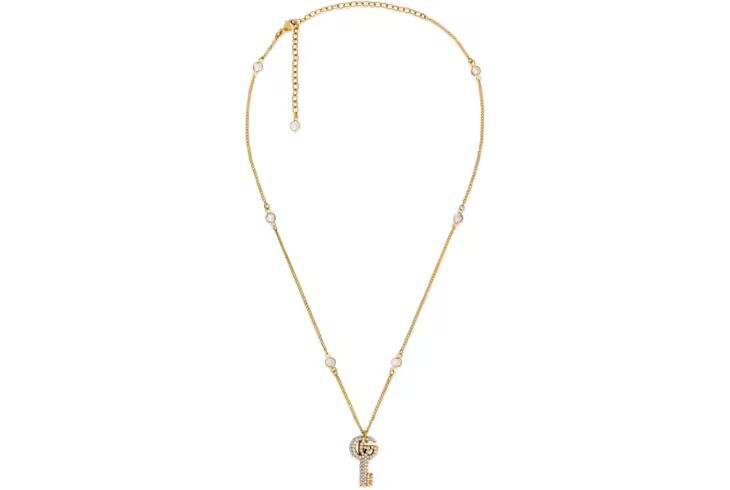 Gucci Double G key necklace with crystals | Gucci (US)