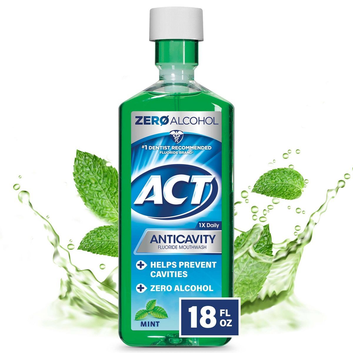ACT Mint Fluoride Rinse - 18 fl oz | Target