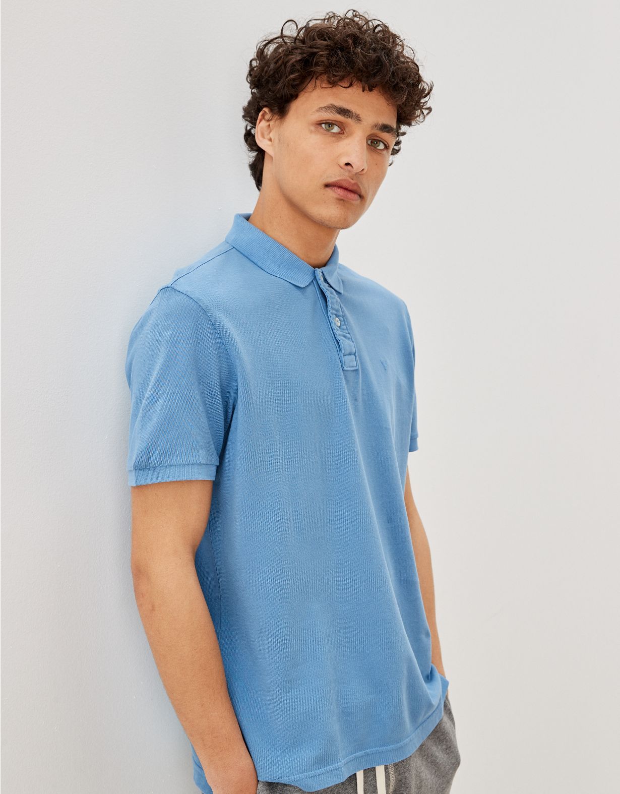 AE Super Soft Vintage Icon Polo Shirt | American Eagle Outfitters (US & CA)