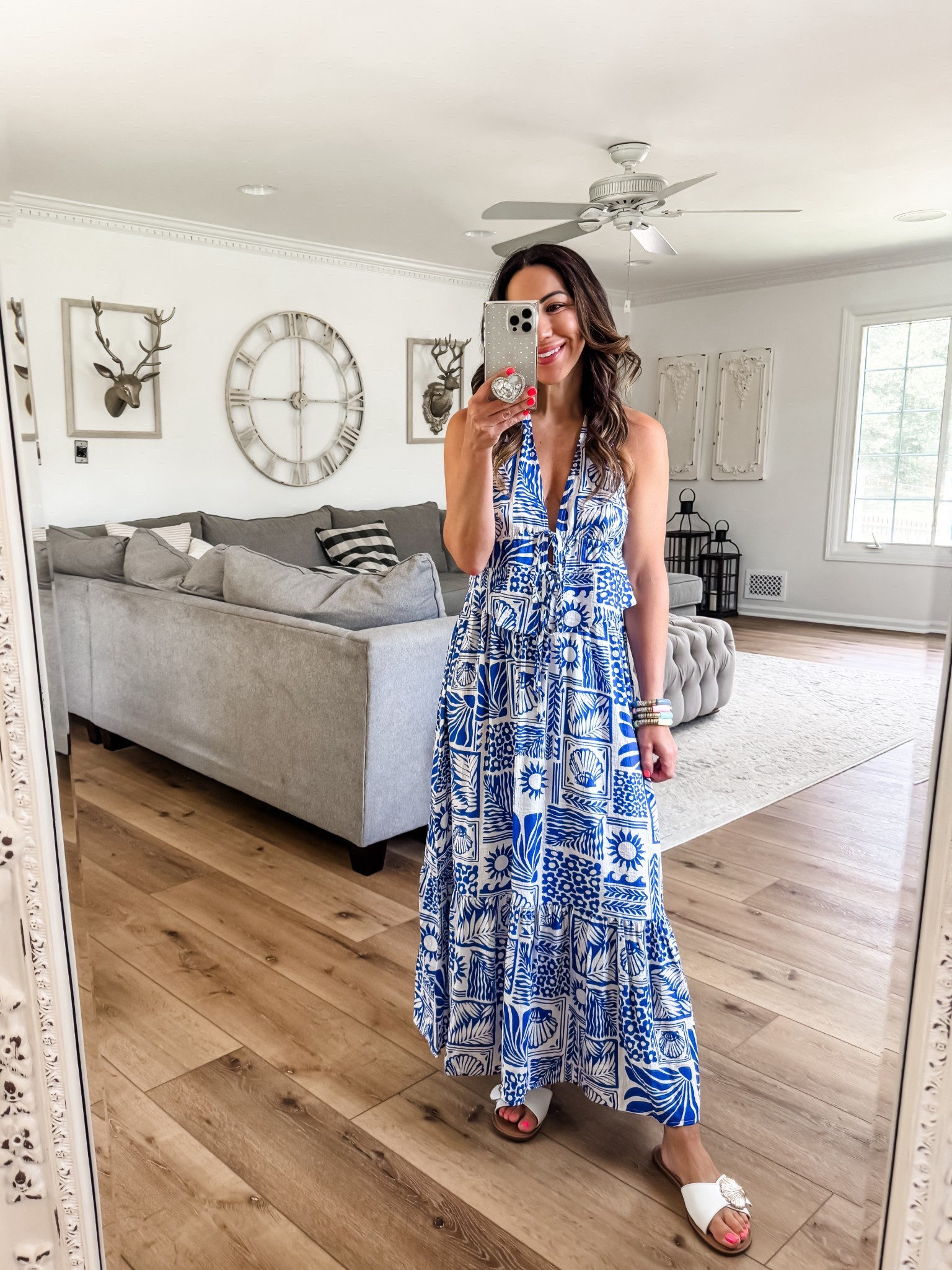 Code Tammy15 or Tammy20. Wearing small matching set. Maxi skirt.

#LTKOver40 #LTKFindsUnder50 #LTKSaleAlert