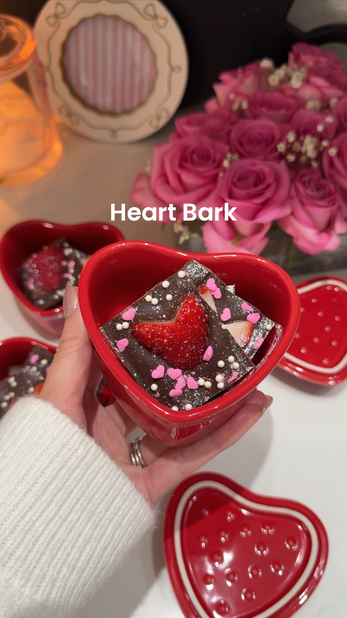 Heart bark that’s allergy friendly and so yummy
#valentines #treat 