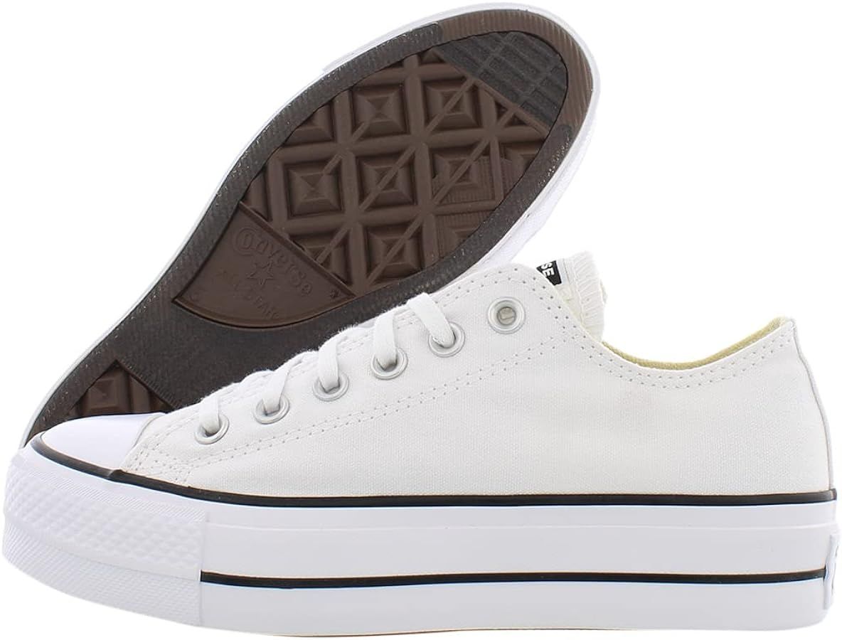 Converse Chuck Taylor All Star Canvas Platform Ox Womens Shoes Size 7, Color: White/Black | Amazon (CA)