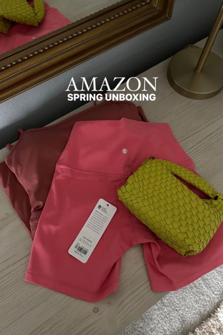 Amazon biker shorts & romper 
Amazon mini bag ☁️✨🔗

#LTKfindsunder50 #LTKfitness #LTKstyletip