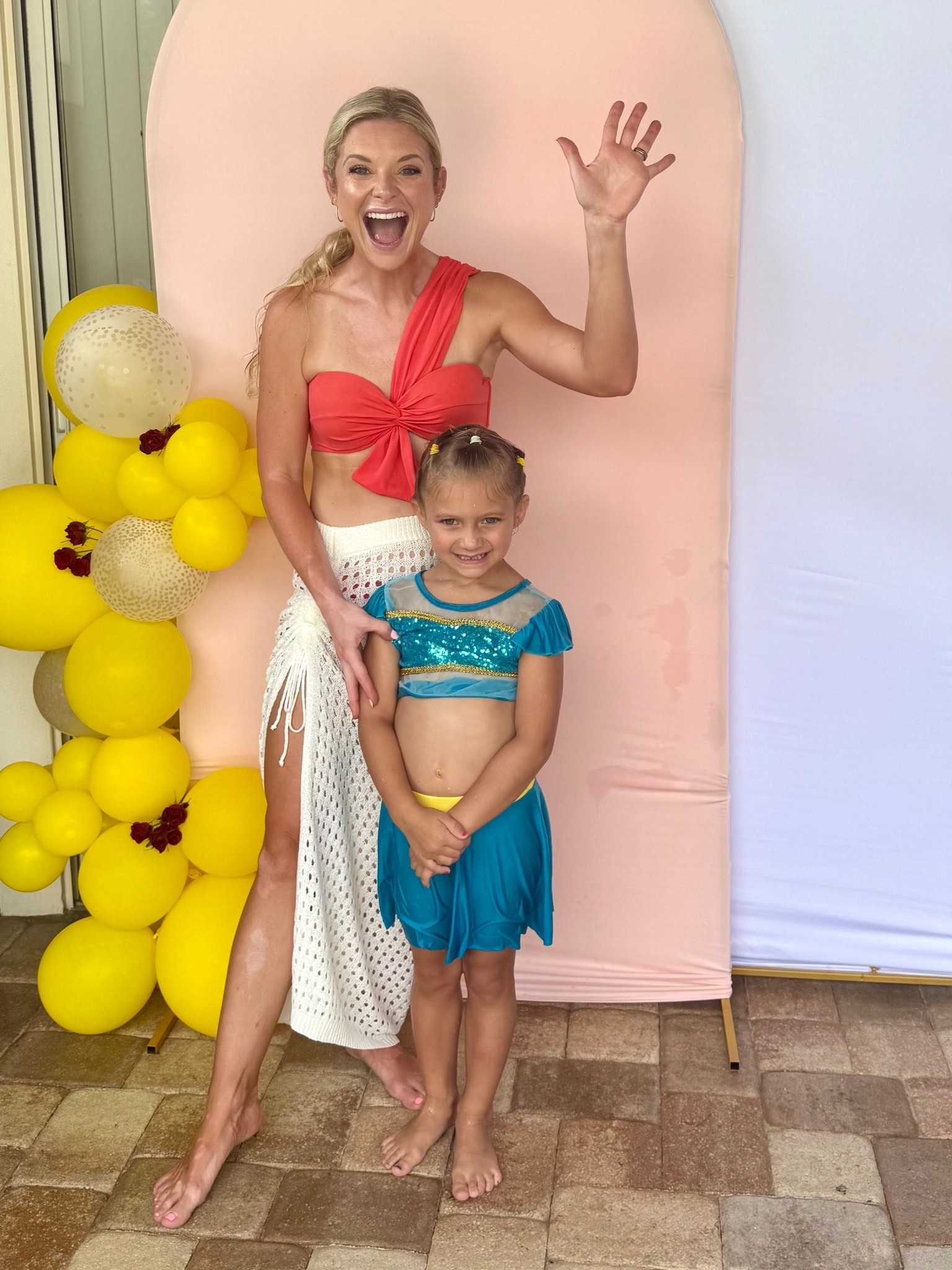 My swimsuit is an old Target find, but coverup, backdrop & Presley’s swim all linked! #disneyprincess

#LTKParties #LTKKids