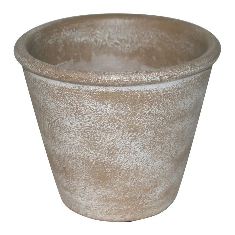 Better Homes & Gardens 6 inch Round Brown Ceramic Plant Pot - Walmart.com | Walmart (US)