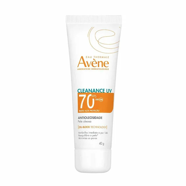 Protetor Solar Facial Avène Cleanance UV Antioleosidade FPS 70 40g | Drogasil BR