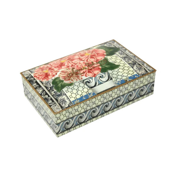 John Derian Pink Flower Chocolate Tin | Smallflower