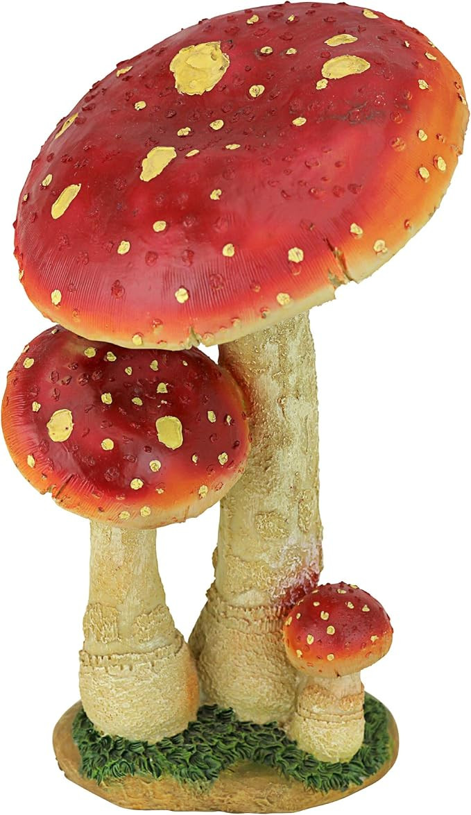 Design Toscano Mystic Forest Mushroom Statue: Red | Amazon (US)