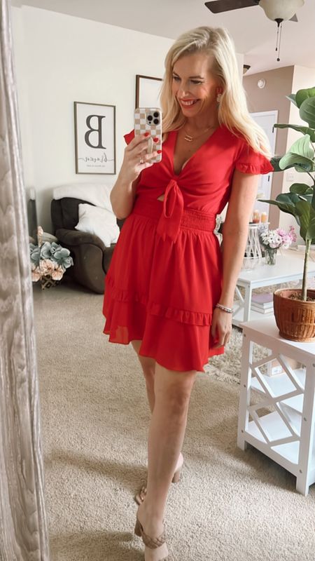Y’all know I love a good dress for summer!! This one is great for Memorial Day!! Sang one now!! 

I’m wearing a small. 

#LTKStyleTip #LTKFindsUnder100 #LTKFindsUnder50