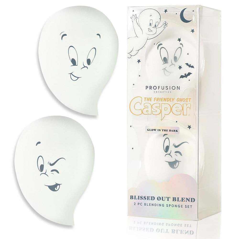 Profusion Cosmetics Casper The Friendly Ghost Makeup Sponge Set – 2pc Glow in the Dark Blending... | Amazon (US)
